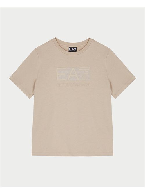 T-shirt EA7 pour enfants avec logo sur le devant EMPORIO ARMANI EA7 | 7B000036-AF10378U6155